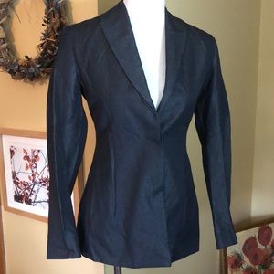 ANTEPRIMA Milano Size 38 LongLine Hidden-Button Classic Blazer Career $380 NEW